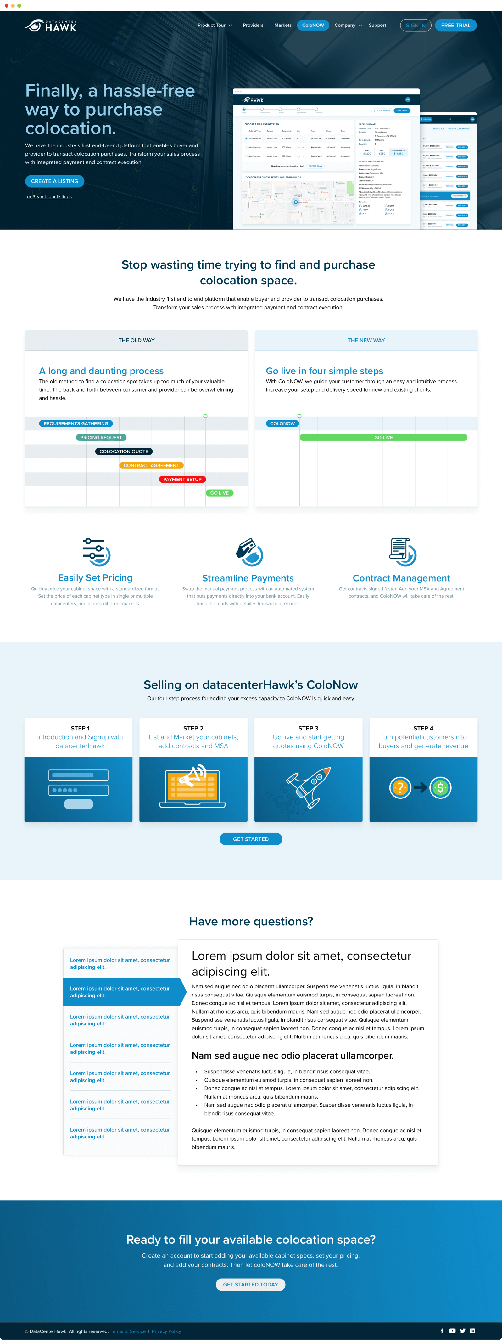coloNOW campaign page for providers