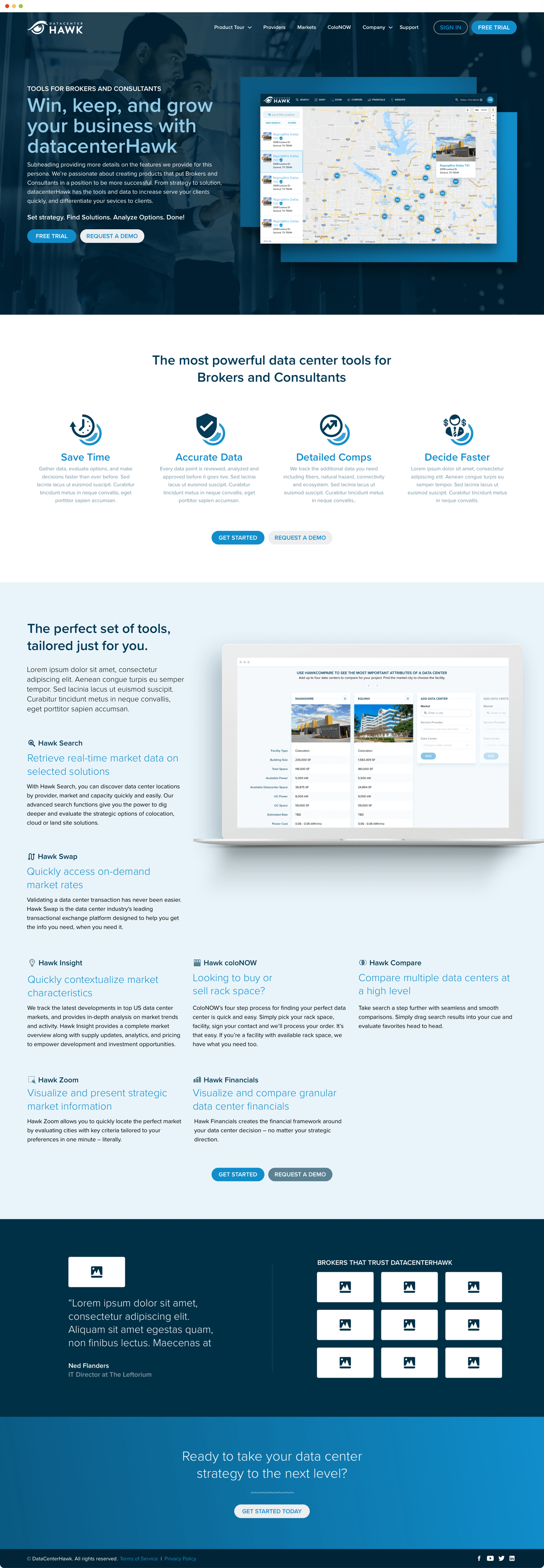 Persona-targeted landing page